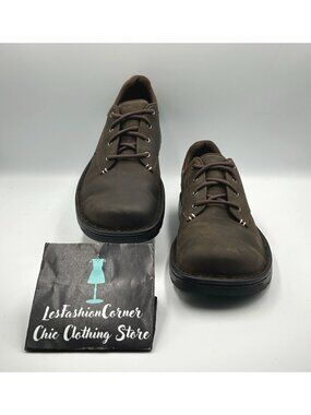 Merrell Men's Brown Leather World Legend 2 Lace Up Loafers Shoes Size 8 3295